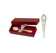 3402060282ф ложка детская часики (Серебро 925)