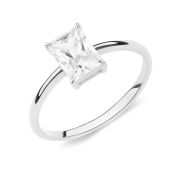 320700D906 Кольцо помолвочное с фианитом (Серебро 925)