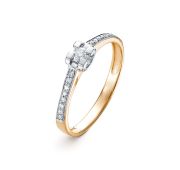 214-1100-1,32 Кольцо с бриллиантами бренд Лето (Au 585)