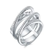 1074-1200-8,73 Кольцо с бриллиантами бренд Лето (Au 585)