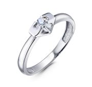 1051-1200-2,10 Кольцо с бриллиантом бренд Лето (Au 585)