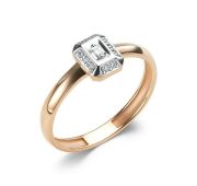 16520-100-1,58 Кольцо с бриллиантами бренд Алькор (Au 585)