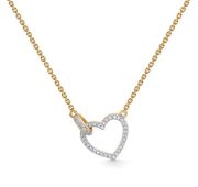 8-815-10-3,1 Колье сердце бренд Первая Бриллиантовая Компания (Au 585)