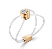 4552-110-1,06 Кольцо леска с бриллиантом бренд Brilliant Style (Au 585)