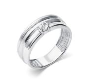 01-5108/000Б-00-3,21 Кольцо с бриллиантом бренд Алькор (Серебро 925)