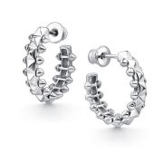 02-4508/0000-00 Серьги пуссеты бренд Алькор (Серебро 925)