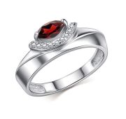 01-4725/00ГР-00 Кольцо с гранатом бренд Алькор (Серебро 925)
