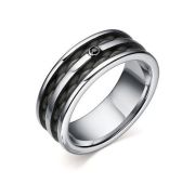 01-2505/00ЧБ-07-6,96 Кольцо с бриллиантом бренд Алькор (Серебро 925)