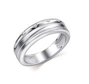 01-5113/000Б-00-2,92 Кольцо с бриллиантом бренд Алькор (Серебро 925)