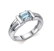 01-5158/00ТБ-00 Кольцо с топазом бренд Алькор (Серебро 925)
