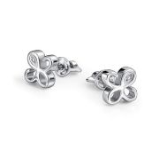 02-5116/000Б-00-1,85 Серьги пуссеты с бриллиантами бренд Алькор (Серебро 925)