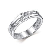 01-5112/000Б-00-2,55 Кольцо с бриллиантом бренд Алькор (Серебро 925)