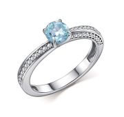 01-4846/00ТБ-00 Кольцо с топазом бренд Алькор (Серебро 925)
