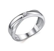 01-5050/000Б-00-2,64 Кольцо с бриллиантом бренд Алькор (Серебро 925)