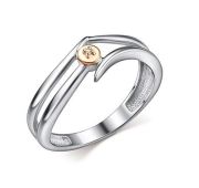 01-5044/000Б-00-2,06 Кольцо с бриллиантом бренд Алькор (Серебро 925)