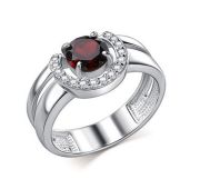 01-5159/00ГР-00 Кольцо с гранатом бренд Алькор (Серебро 925)