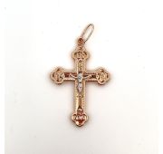 0021-10 Подвеска крест бренд Sanis (Au 585)