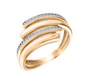 08-159125 Кольцо с фианитами бренд Sanis (Au 585)