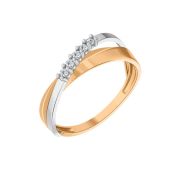 01-118575 Кольцо с фианитами бренд Sanis (Au 585)