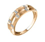 01-117484 Кольцо с фианитами бренд Sanis (Au 585)