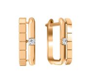 08-219466 Серьги с фианитами бренд Sanis (Au 585)