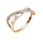 01-118669 Кольцо с фианитом бренд Sanis (Au 585)