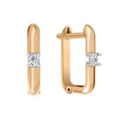 08-219345 Серьги с фианитами бренд Sanis (Au 585)