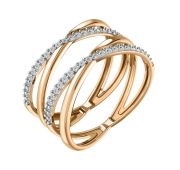 08-158736 Кольцо с фианитами бренд Sanis (Au 585)