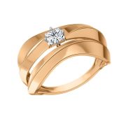 08-119475 Кольцо с фианитом бренд Sanis (Au 585)