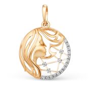 101168-1102 Подвеска знак зодиака дева бренд Dinastia (Au 585)