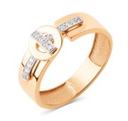 029691-1102 Кольцо с фианитами бренд Dinastia (Au 585)