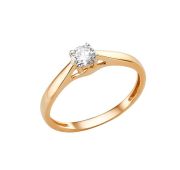 008041-1102 Кольцо помолвочное бренд Dinastia (Au 585)