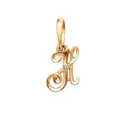 101468-1102 Подвеска буква бренд Dinastia (Au 585)