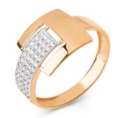 026201-1102 Кольцо с фианитами бренд Dinastia (Au 585)