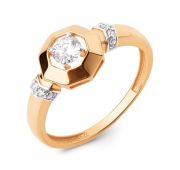 030541-1102 Кольцо с фианитами бренд Dinastia (Au 585)