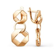 003872-1000 Серьги без вставок бренд Dinastia (Au 585)