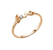 006871-1102 Кольцо любовь (Love) бренд Dinastia (Au 585)