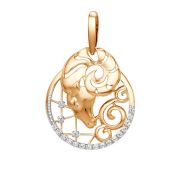 101098-1102 Подвеска с фианитами бренд Dinastia (Au 585)