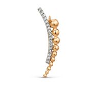 011888-1102 Брошь с фианитами бренд Dinastia (Au 585)