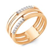 029631-1102 Кольцо с фианитами бренд Dinastia (Au 585)