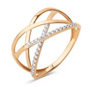 025951-1102 Кольцо с фианитами бренд Dinastia (Au 585)