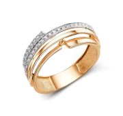 032661-1102 Кольцо с фианитами бренд Dinastia (Au 585)