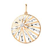 106178-1110 Подвеска с фианитами бренд Dinastia (Au 585)