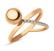 029541-1102 Кольцо с фианитами бренд Dinastia (Au 585)