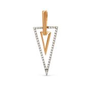 004073-1102 Подвеска с фианитами бренд Dinastia (Au 585)