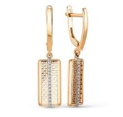 503252-1102 Серьги с фианитами бренд Dinastia (Au 585)