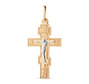 800767-1002 Подвеска крест бренд Dinastia (Au 585)