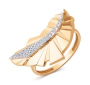 803451-1102 Кольцо с фианитами бренд Dinastia (Au 585)