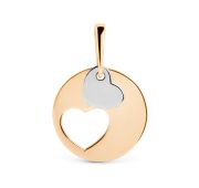500023-1000 Подвеска сердце бренд Dinastia (Au 585)