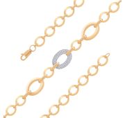 503689-1102 Браслет с фианитами бренд Dinastia (Au 585)